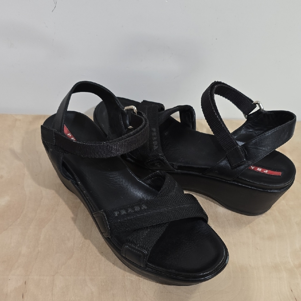 🖤 Prada Black Strappy Women's Sandals